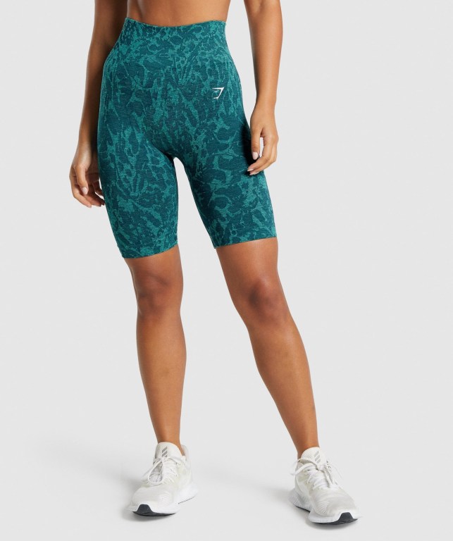 Bermudas Gymshark Adapt Animal Seamless Cycling Mujer Turquesa | yctxMUEpWBC