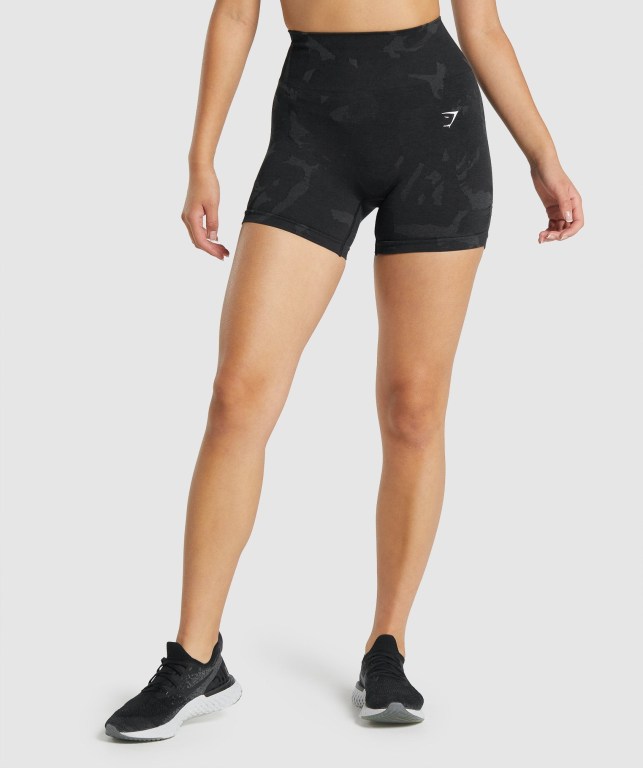 Bermudas Gymshark Adapt Camo Seamless Mujer Negros | pzM2kLlep1Q