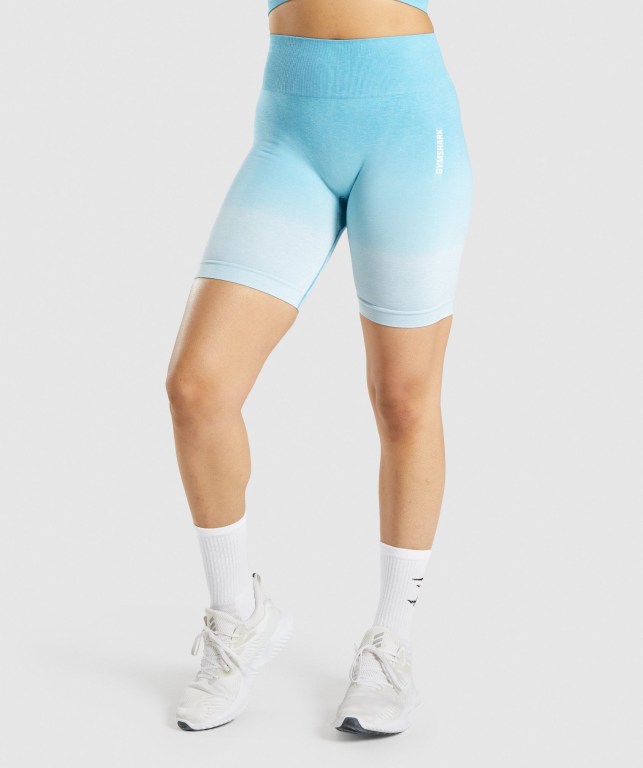 Bermudas Gymshark Adapt Ombre Seamless Mujer Azules Claro Azules Claro | Xls8SSNIIGa