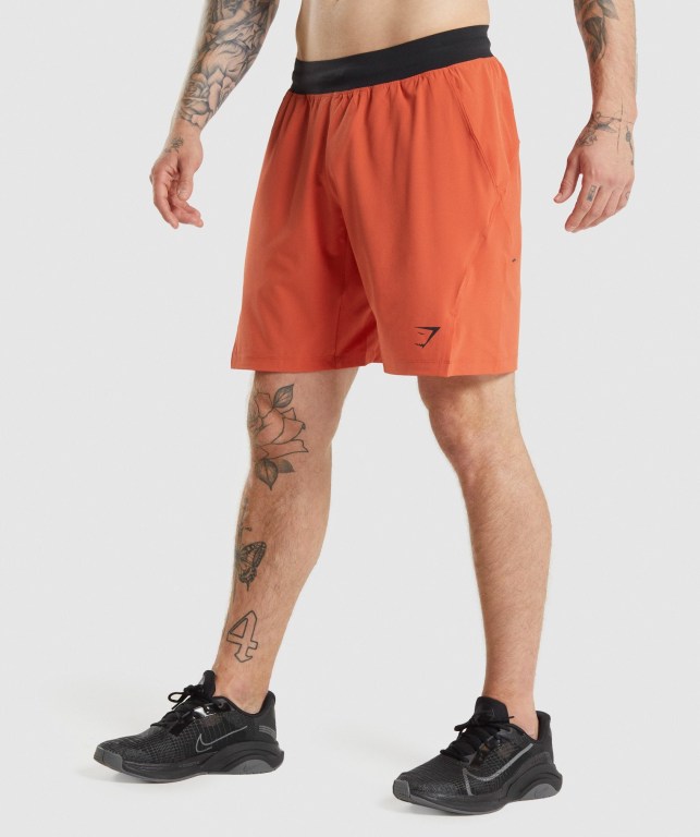 Bermudas Gymshark Apex Functional 9" Hombre Rojos | LBjMn4fJOES