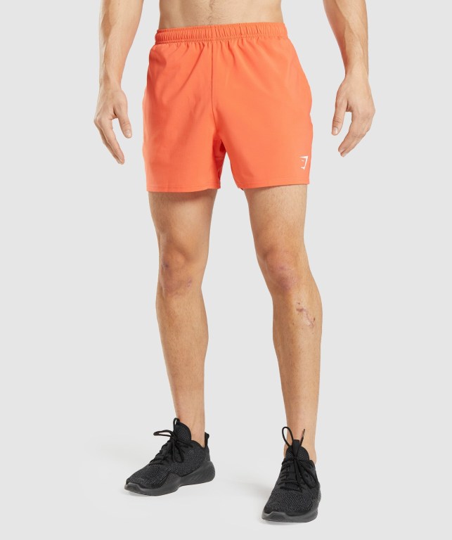 Bermudas Gymshark Arrival 5" Hombre Naranjas | audQZjJBAty