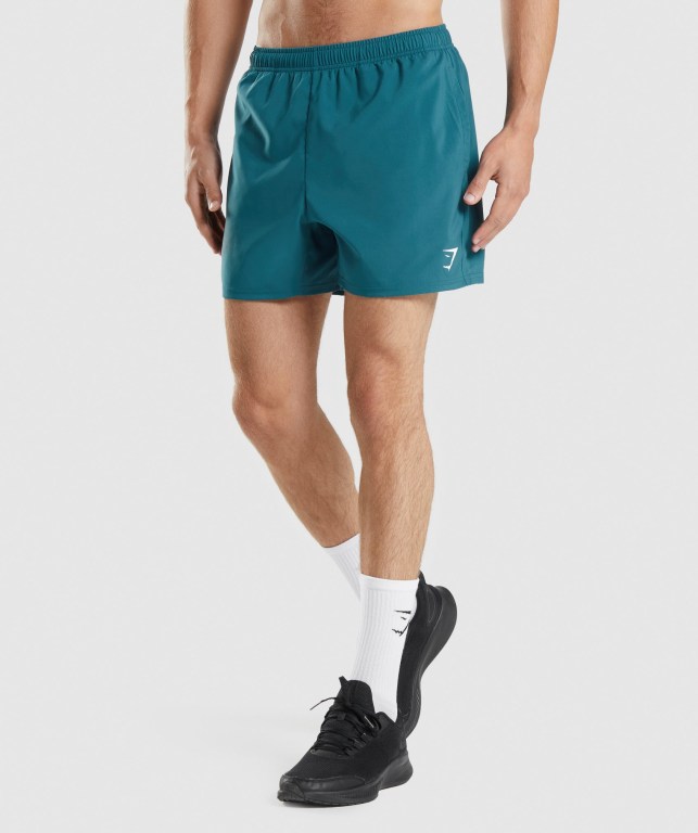 Bermudas Gymshark Arrival 5" Hombre Turquesa | Ft41tsCmZwh