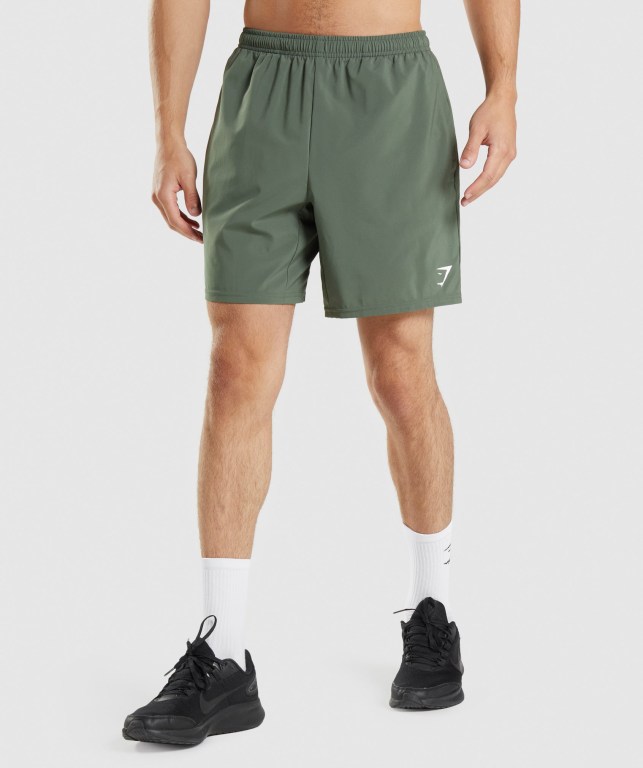 Bermudas Gymshark Arrival 7" Hombre Verdes | G3ouiYbsdkg