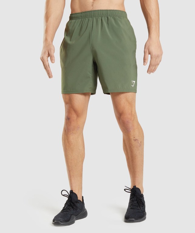 Bermudas Gymshark Arrival Hombre Verde Oliva | fZYd83n4q5j