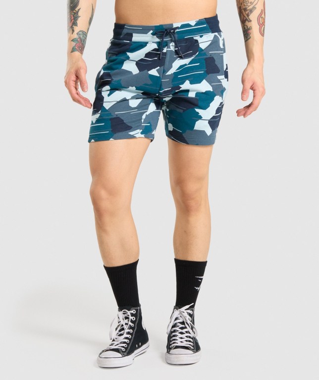 Bermudas Gymshark Bold Hombre Camuflados | gUcbLpekwgq