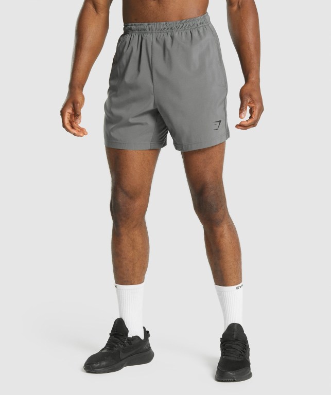 Bermudas Gymshark Deporte Hombre Grises | ziSzUESOKdG