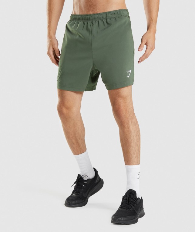 Bermudas Gymshark Deporte Hombre Verdes | jsBBABzTWke