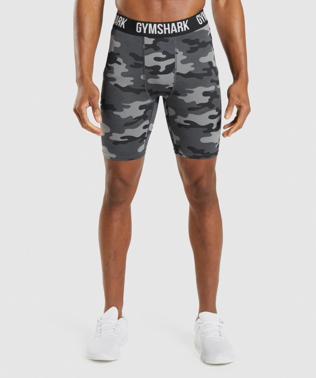 Bermudas Gymshark Element Baselayer Hombre Grises | U6UnFw3tyCW