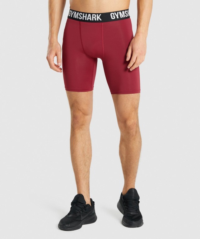 Bermudas Gymshark Element Baselayer Hombre Vino | ovQ36GoXtyd