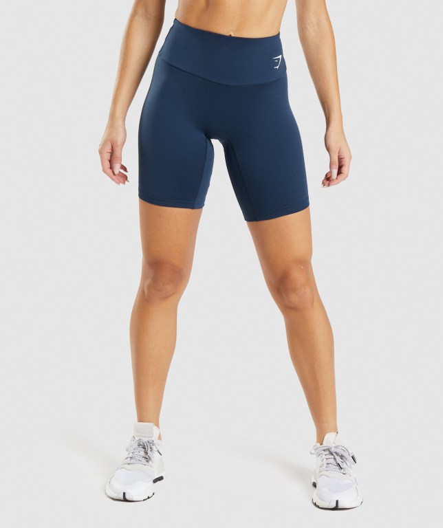 Bermudas Gymshark Entrenamiento Cycling Mujer Azul Marino | yxbql1immyx