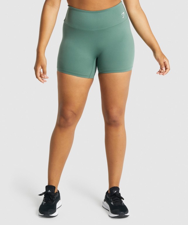 Bermudas Gymshark Entrenamiento Mujer Verdes | iLW95KSPliH