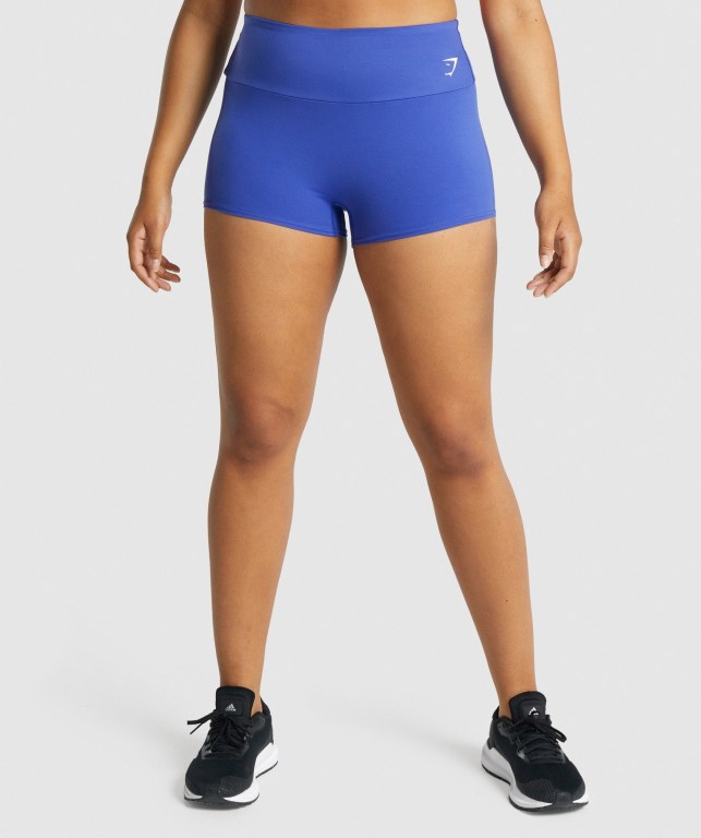 Bermudas Gymshark Entrenamiento Quad Mujer Azules Oscuro | UtFUs6gXpFP