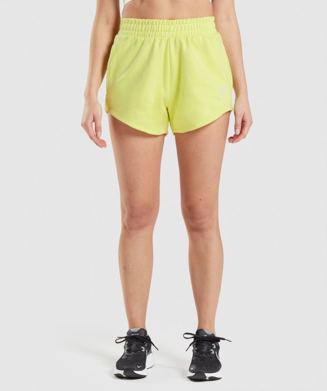 Bermudas Gymshark Entrenamiento Sweat Mujer Verdes | epJ8KMNi47J