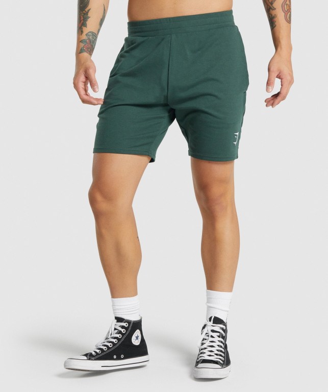 Bermudas Gymshark Essential 7” Hombre Verdes Oscuro | T6DYuGr4RJ3