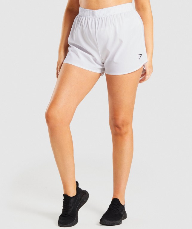 Bermudas Gymshark Essential Loose Entrenamiento Mujer Blancos | lE47TM2rypF