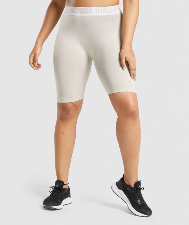 Bermudas Gymshark Fit Seamless Cycling Mujer Grises | TeGgswbh7ix