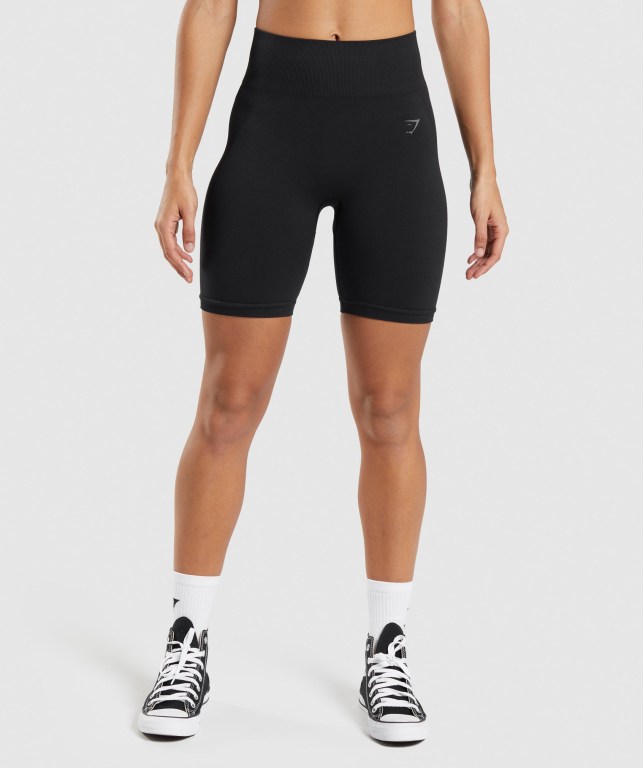 Bermudas Gymshark Flex Cycling Mujer Negros | pk23CiokEJ5