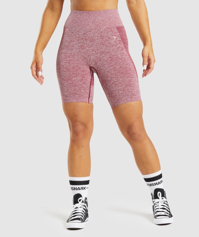 Bermudas Gymshark Flex Cycling Mujer Vino | 5d5FTvQ39KK