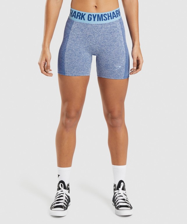 Bermudas Gymshark Flex Mujer Azules | kD5pIcv8N1k