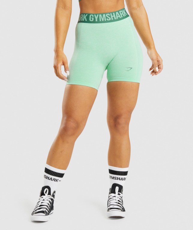 Bermudas Gymshark Flex Mujer Verdes | QdH2wWShDpC