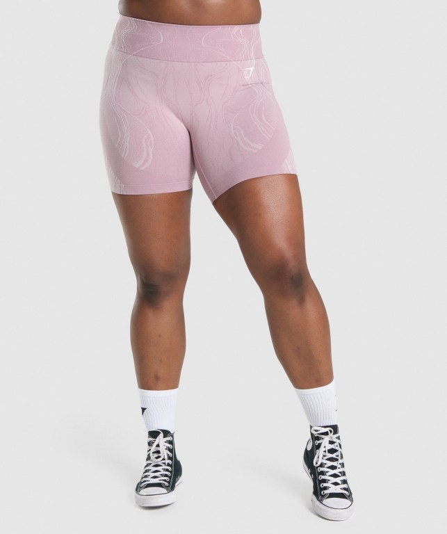 Bermudas Gymshark Mercury Seamless Mujer Morados Claro | vZrWG743gTo