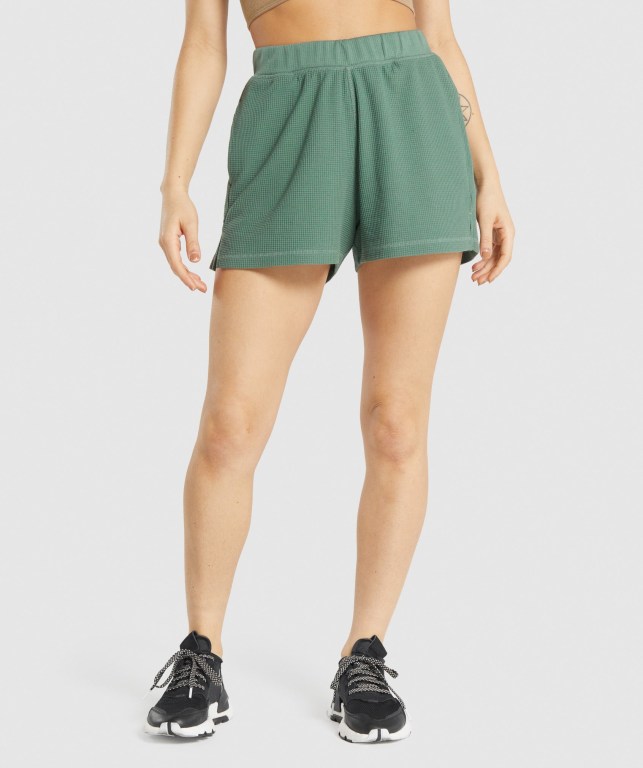 Bermudas Gymshark Pause Loose Mujer Verdes | WVhd4mF4drl