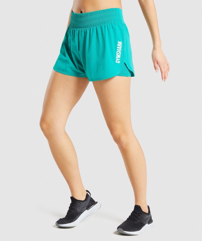 Bermudas Gymshark Pulse Mid Rise Mujer Verdes | DmbXAicPCRP