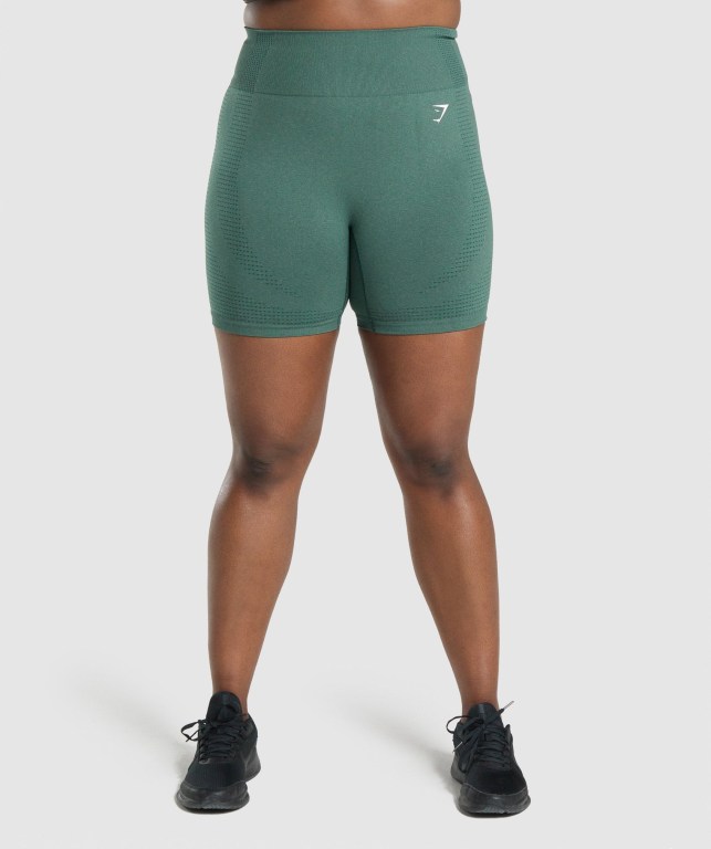 Bermudas Gymshark Vital Seamless 2.0 Mujer Verdes Oscuro | N4z1IHENSyB