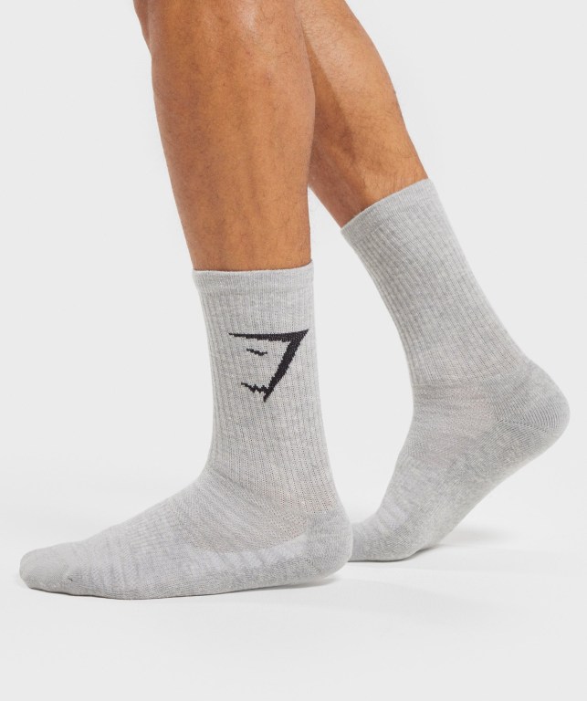 Calcetines Gymshark 3pk Hombre Blancos Grises Claro Negros | ZbG1k2vQSzc