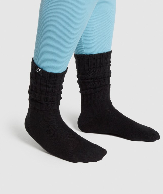 Calcetines Gymshark Comfy Rest Day Mujer Negros | o4e9fLvAoXR