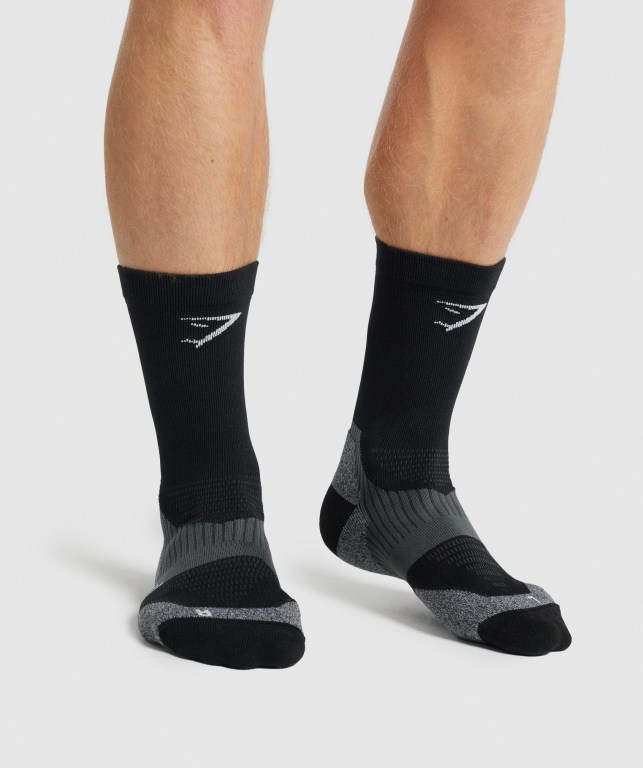 Calcetines Gymshark Crew Performance Hombre Negros | zDKDGZx2c3k