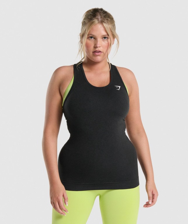 Camiseta De Tirantes Para Correr Gymshark Vital Seamless 2.0 Mujer Negros | 2yRGSYjxiQu