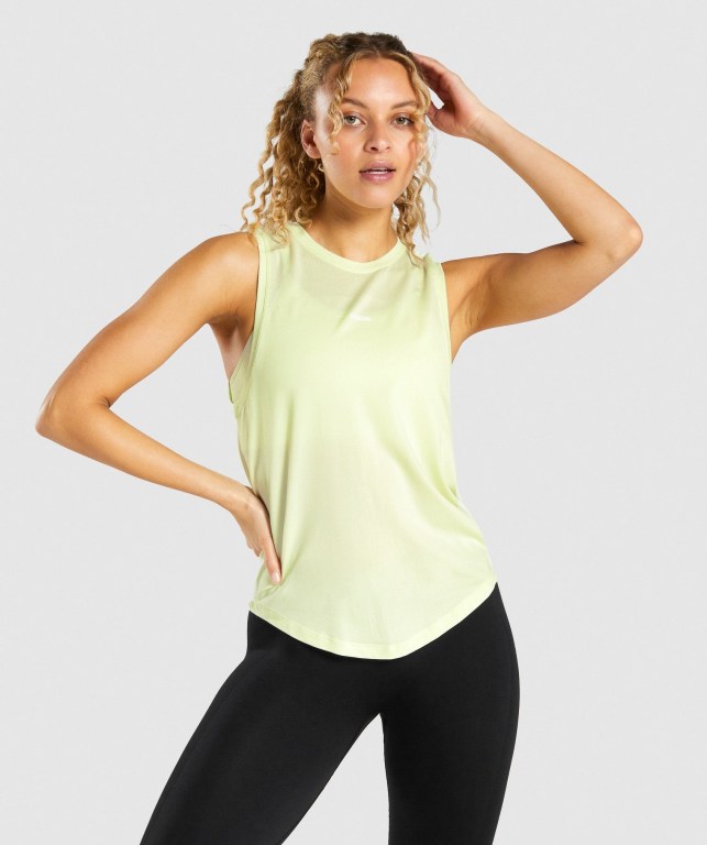 Camiseta De Tirantes Para Correr Gymshark Flex Mujer Verdes Claro | fxp82oSGUO7