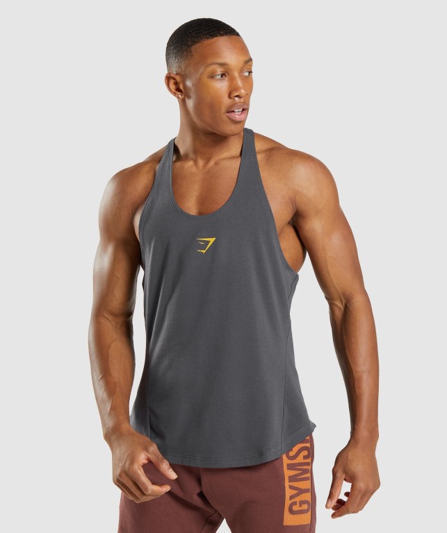 Chalecos Gymshark Bold Hombre Negros Grises | 7Mxnraw7rWs