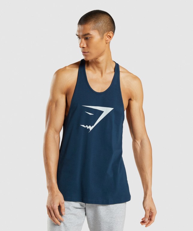 Chalecos Gymshark Sharkhead Infill Hombre Azul Marino | kBv845OGgKH