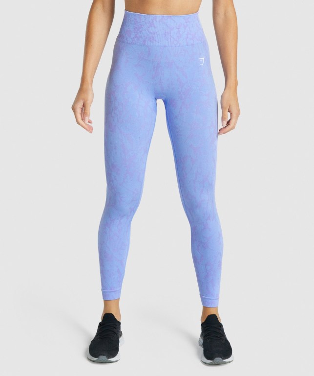 Leggins Gymshark Adapt Animal Seamless Mujer Azules Claro | hdMb9v8vnQM