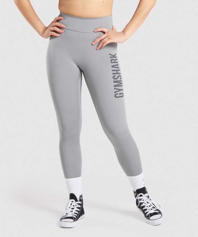 Leggins Gymshark GS Power Mujer Grises | kb3UaY8m4xE