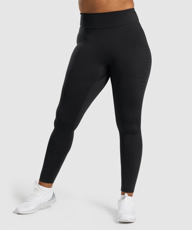 Leggins Gymshark GS Power Mujer Negros | x8TmlsB24ba