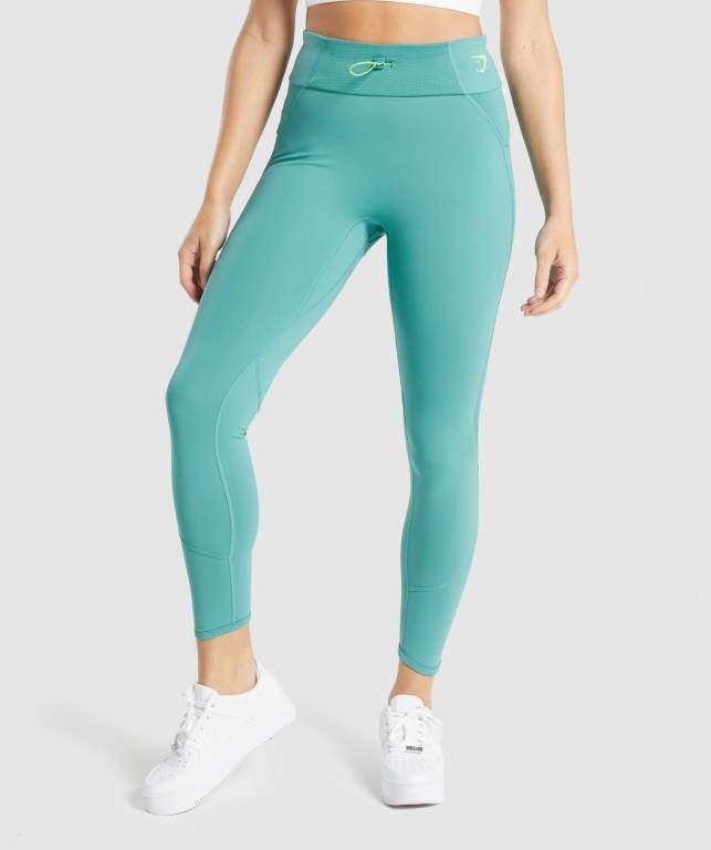 Leggins Gymshark Pulse Mujer Turquesa | x4ifQ7KBiyV