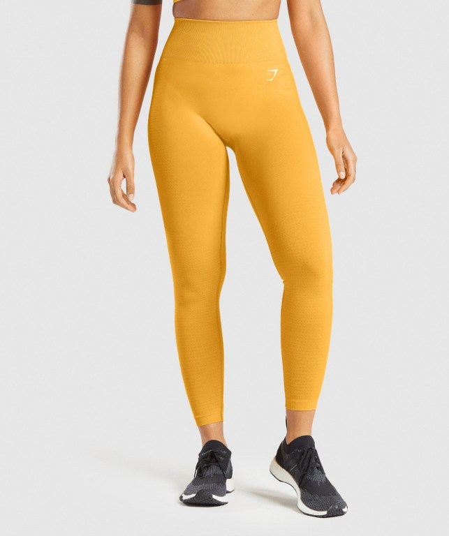 Leggins Gymshark Vital Seamless 2.0 Mujer Amarillos | V33VDXlgQKp