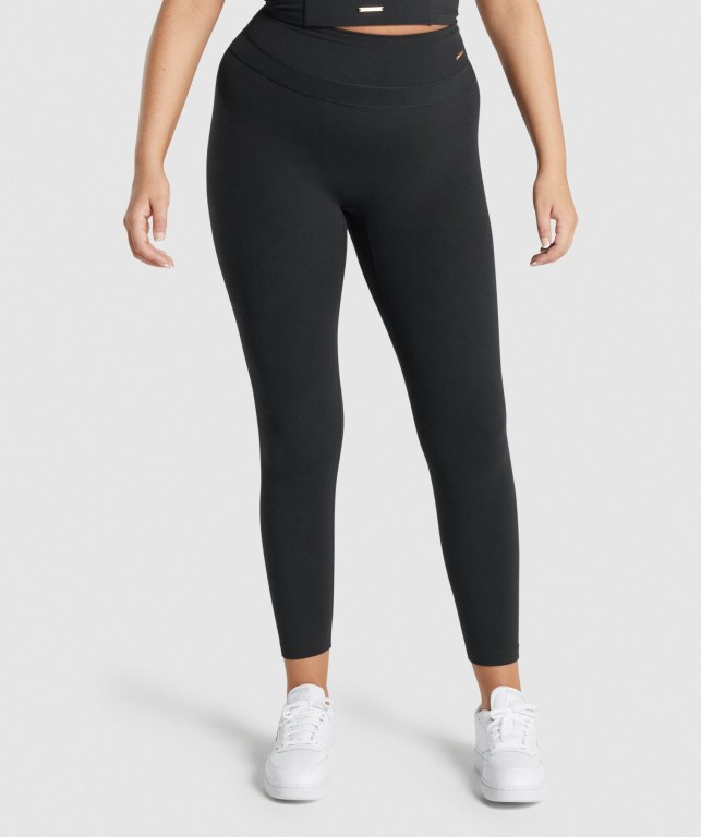 Leggins Gymshark Whitney High Rise Mujer Negros | JbmgAG9wkdY