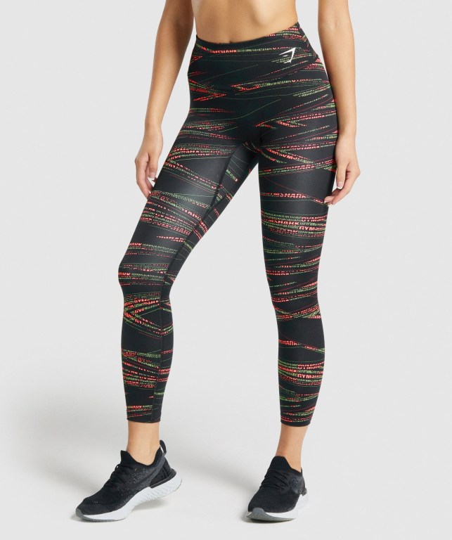 Leggins Gymshark Zone Graphic Mujer Negros | WLvtxJanbwU