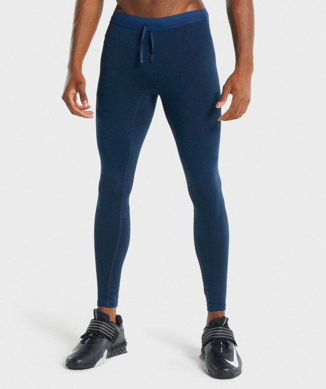 Pantalones Jogger Gymshark 315 Tights Hombre Azul Marino | P9kj8JcaTjz