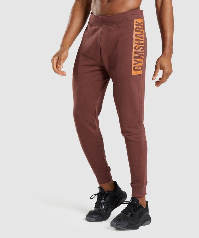 Pantalones Jogger Gymshark Bold Hombre Rosas Marrom | FfINPhJpMfB