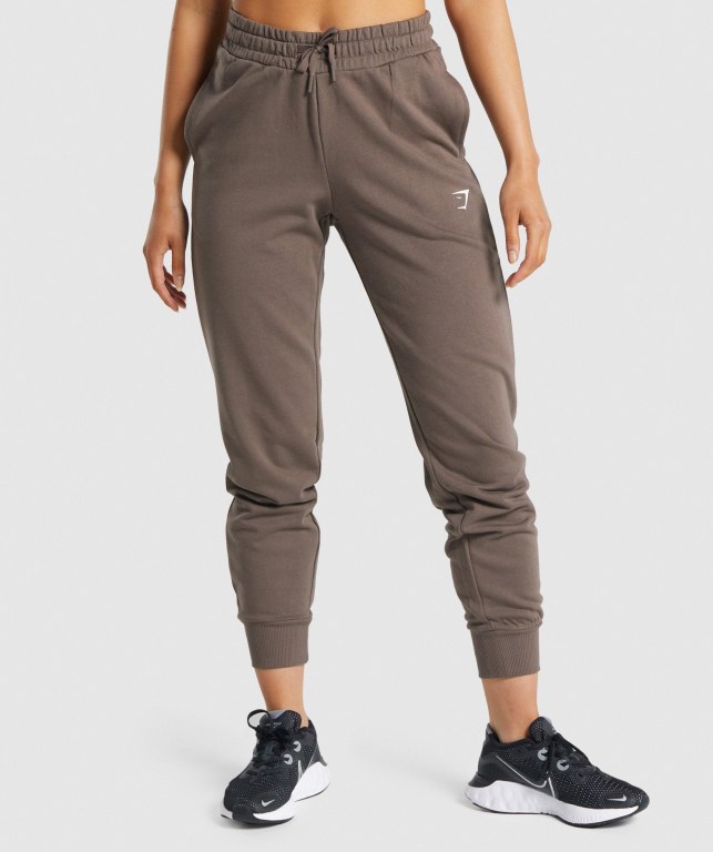 Pantalones Jogger Gymshark Entrenamiento Mujer Marrom | FtUzyK4UF1d