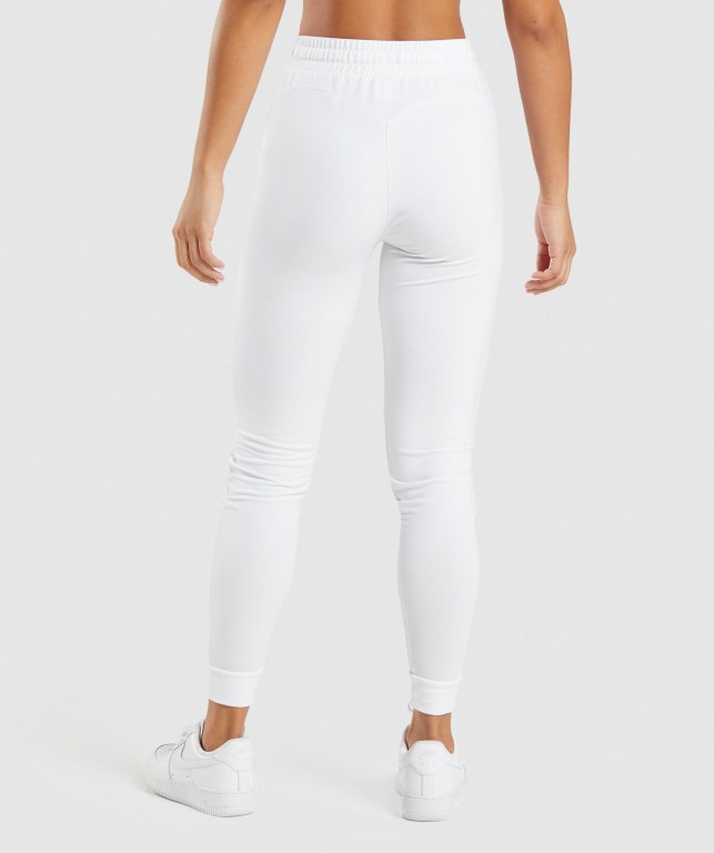 Pantalones Jogger Gymshark Entrenamiento Pippa Mujer Blancos | HQUQ1jmMvfp