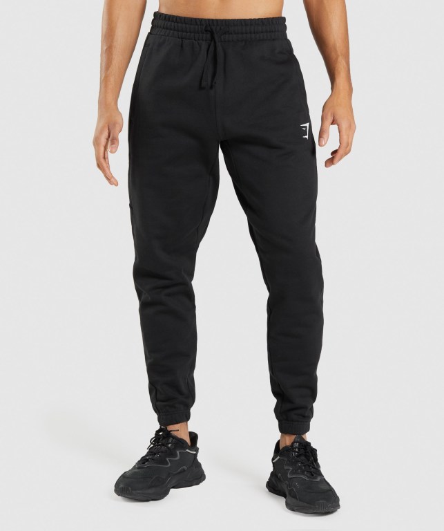 Pantalones Jogger Gymshark Essential Oversized Hombre Negros | 7RY4RnhyJ6n