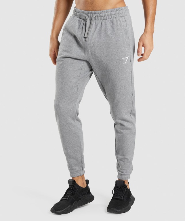 Pantalones Jogger Gymshark Essential Oversized Hombre Grises | qgLVbafwMox