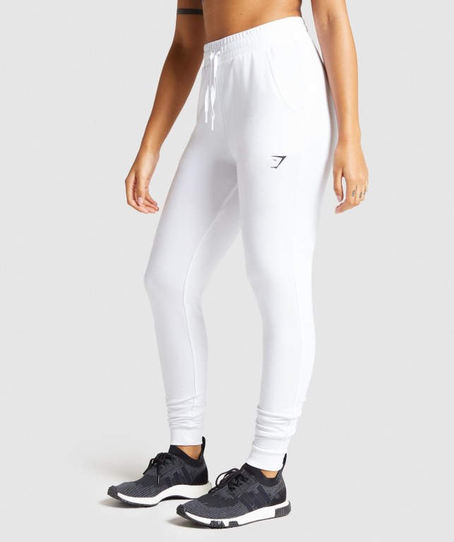 Pantalones Jogger Gymshark Pippa Entrenamiento Mujer Blancos | iCqfYdW7TaM