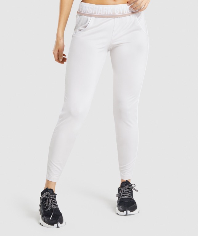 Pantalones Jogger Gymshark Recess Mujer Creme | BWLS2Hx2Nrf